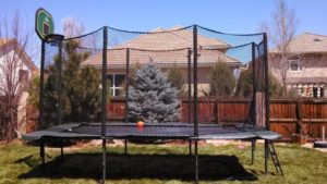 Backyard Trampoline with net