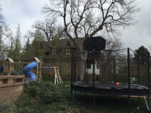 Outdoor trampoline installation denver