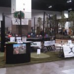 Trampoline booth at expo