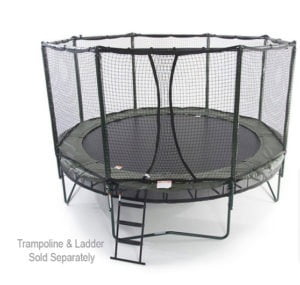 trampoline with the octagon kit attached