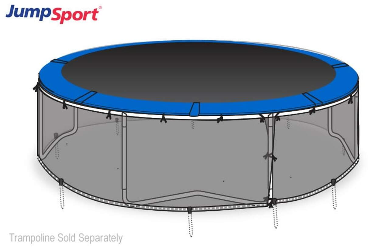 Amerika vand Orient 14' Round Trampoline Safety Skirt Net - Backyard Dreams