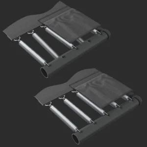 Two large springs in a set of 5 springs.