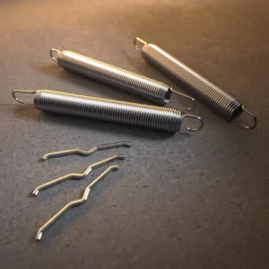 Three springs on a table.