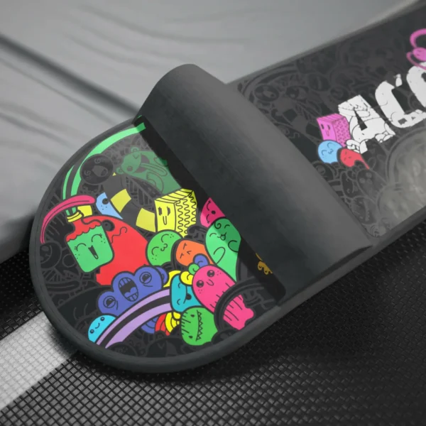 Top of the Acon fun trampoline skateboard.